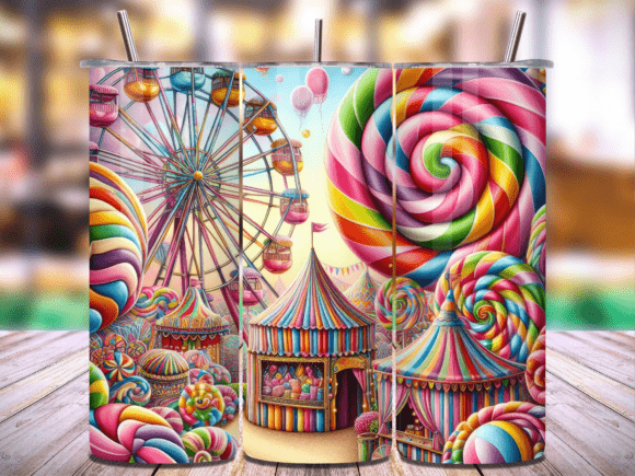 Carnival Fun Tumbler Wrap PNG Vol.15: A Creative Solution for 20 Oz Tumblers