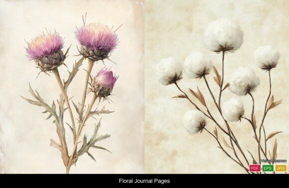 Floral Journal Pages Vol 1: A Timeless Addition to Creative Projects