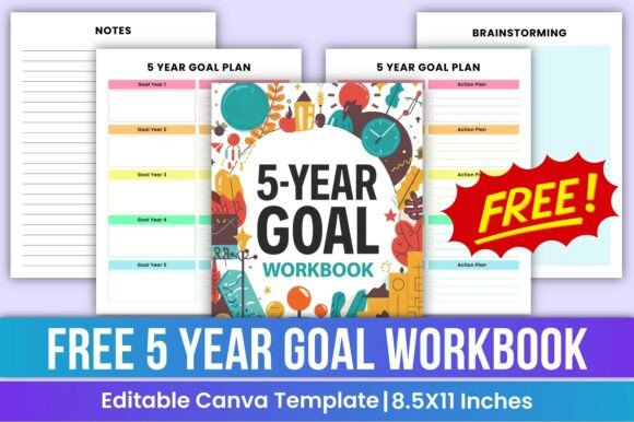 Free 5 Year Goal Workbook: A Simple System for Goal Planning