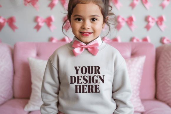 Gildan 18000B Crewneck Kids Mockup 50