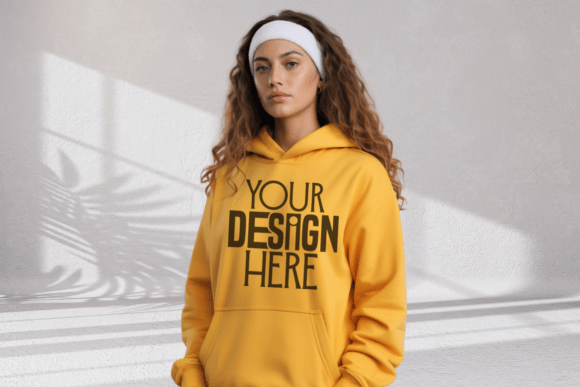 Gildan 18500 Gold Hoodie Mockup: A Strategic Tool for Professional Design Presentation