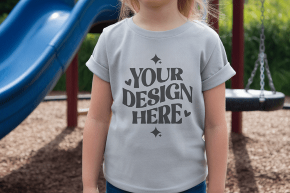 Gildan 5000B Kids T-shirt Mockup 31