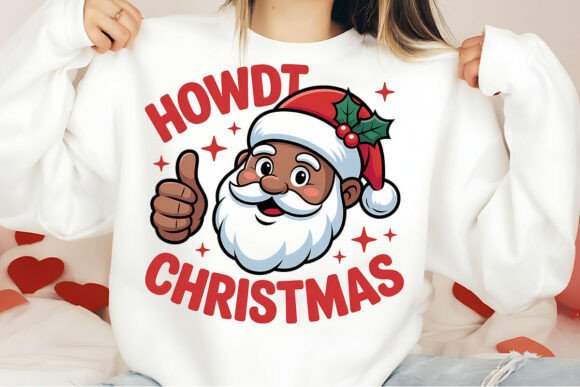 HOWDY Christmas Santa PNG – Festive Design for Every Project