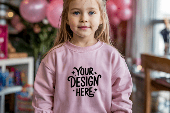 Kids Gildan 18000B Sweatshirt Mockup 44