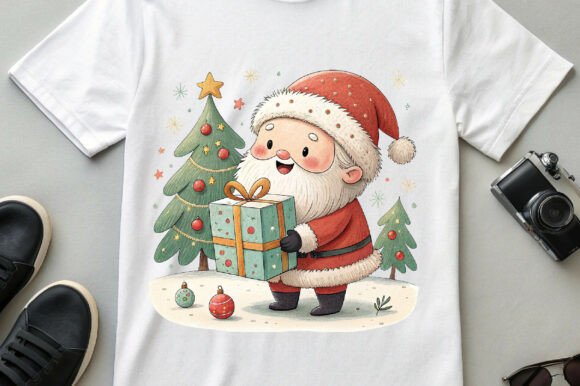 Santa and Tree Christmas PNG: A Versatile Digital Asset for Creative Projects