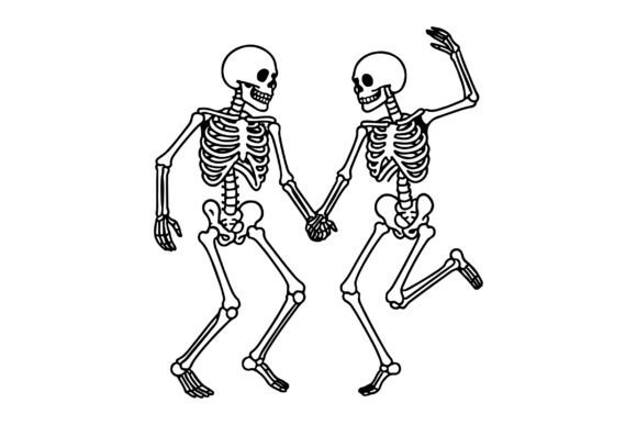 Skeleton Dancing Clipart Vector Design: A Creative Digital Asset for Modern Projects