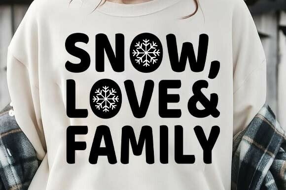 Snow Love and Family SVG PNG Design