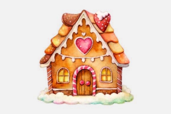 Sweet House Christmas PNG: Creative Freedom for Your Projects