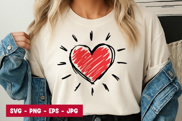 Understanding the Value of Textured Red Heart SVG, PNG, and EPS Files