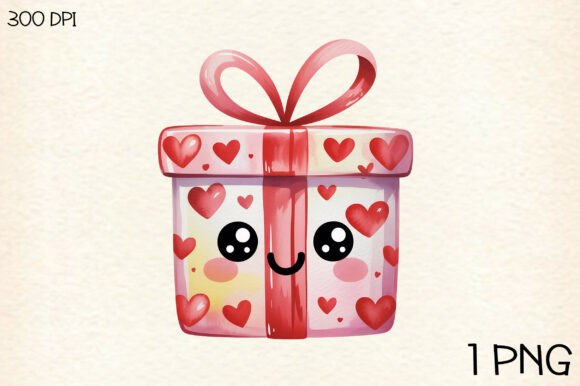 Watercolor Cute Valentine PNG Clipart